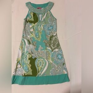 Joyous and Free Blue Pattern Dress